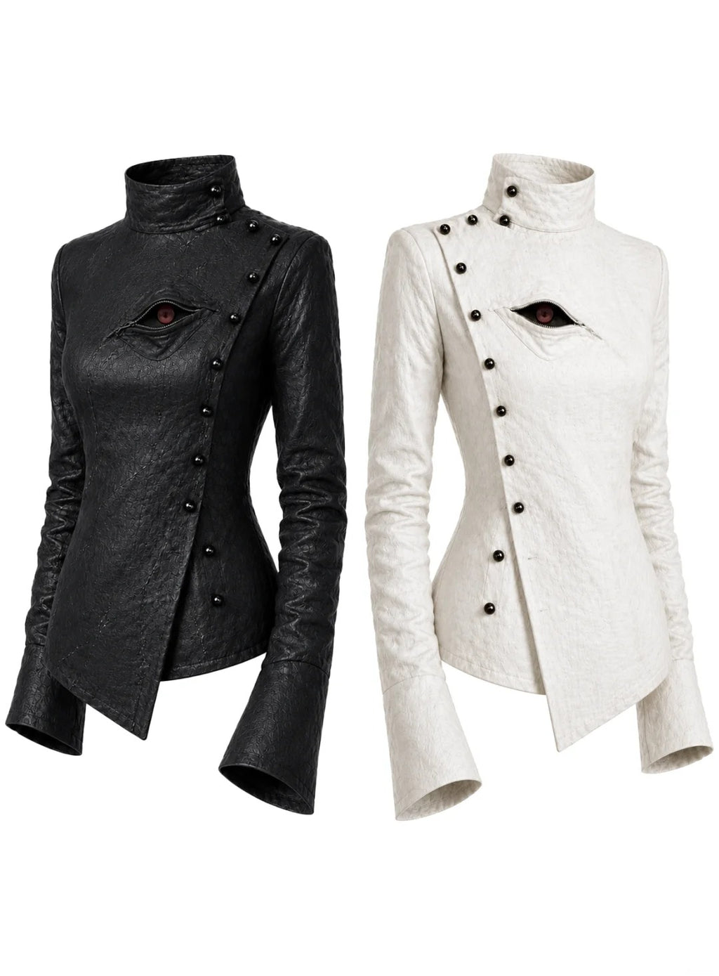 Avant-Garde High Collar Jacket