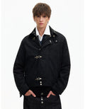 Fireman Jacket With Embroidery And High Neck