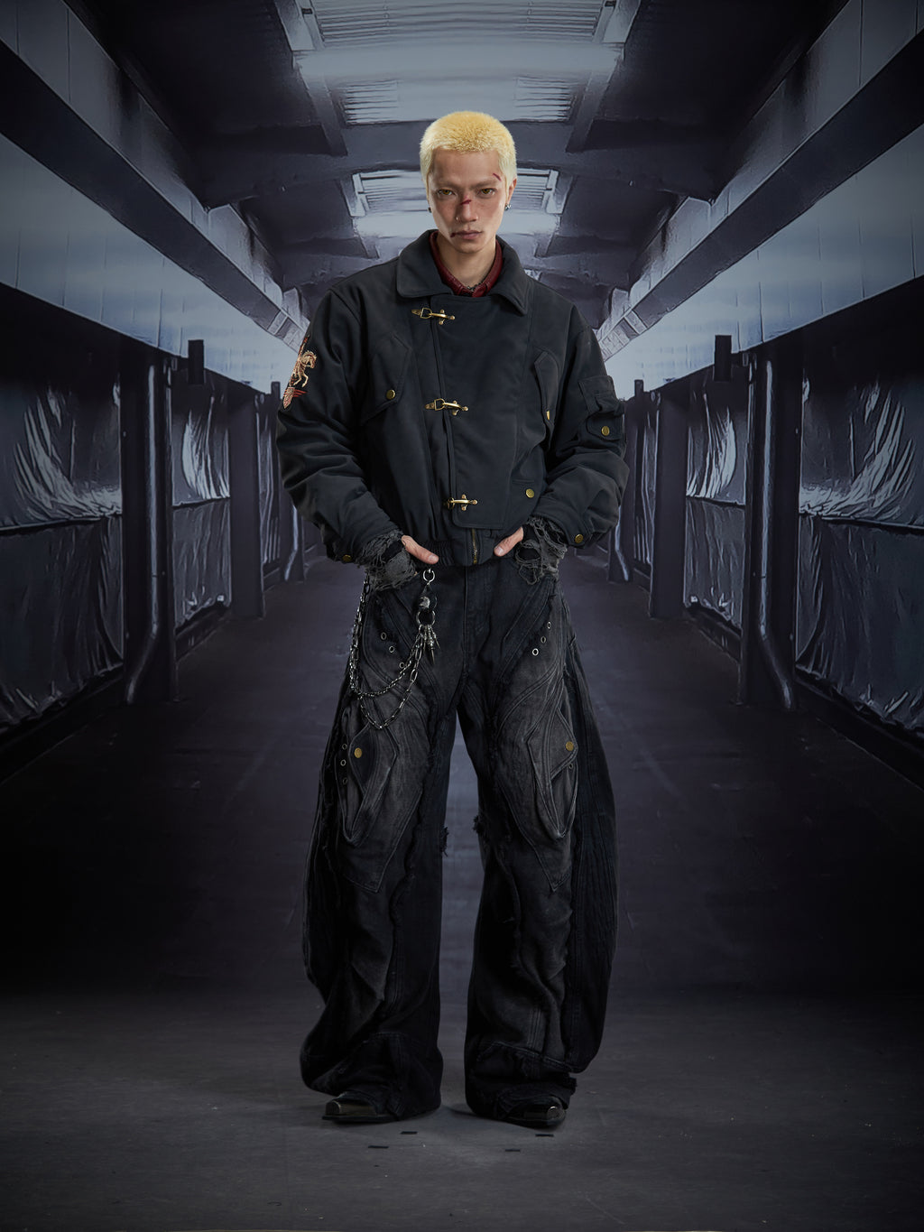 Military-Inspired Tactical Bomber Jacket