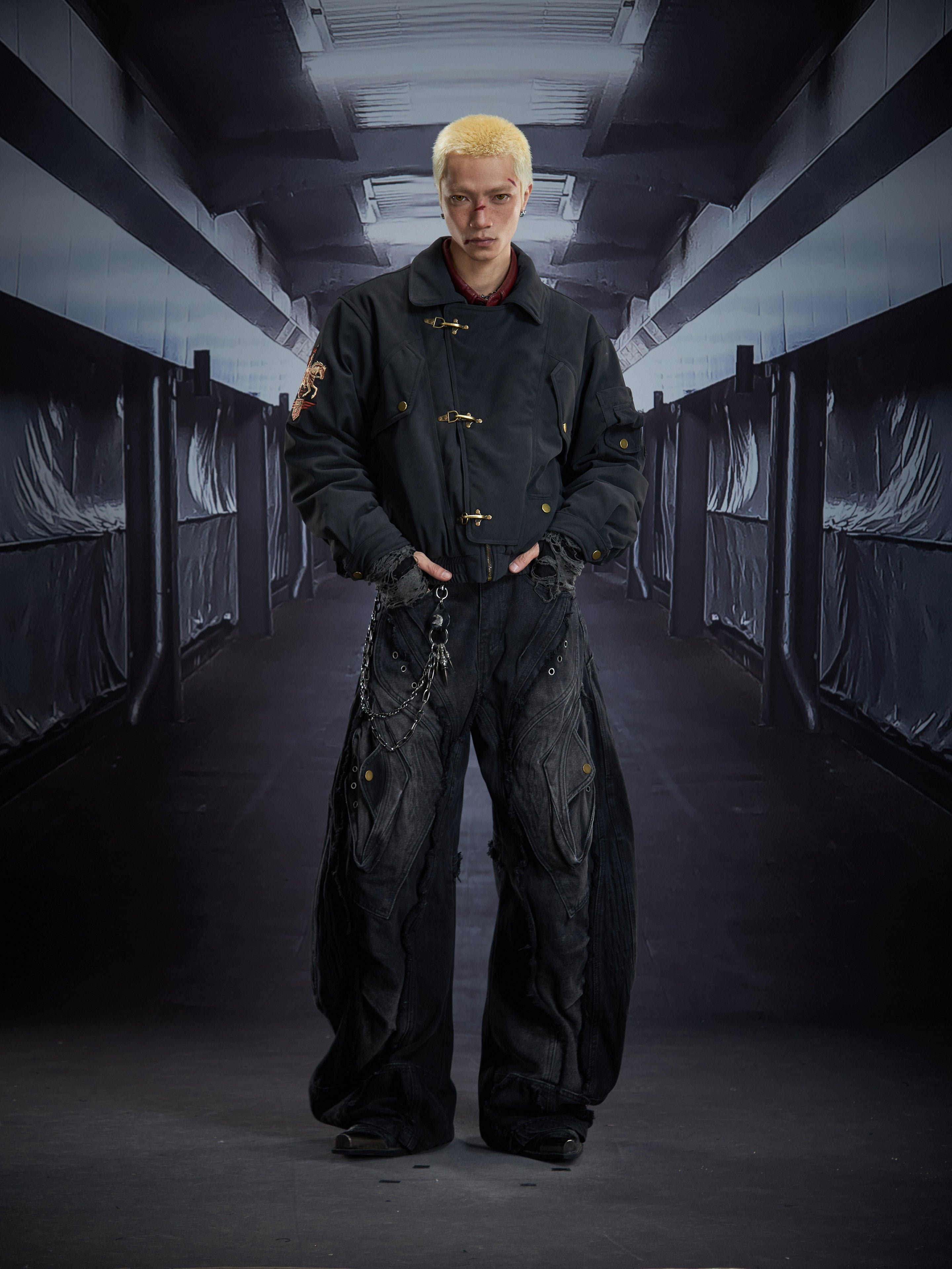 Military-Inspired Tactical Bomber Jacket