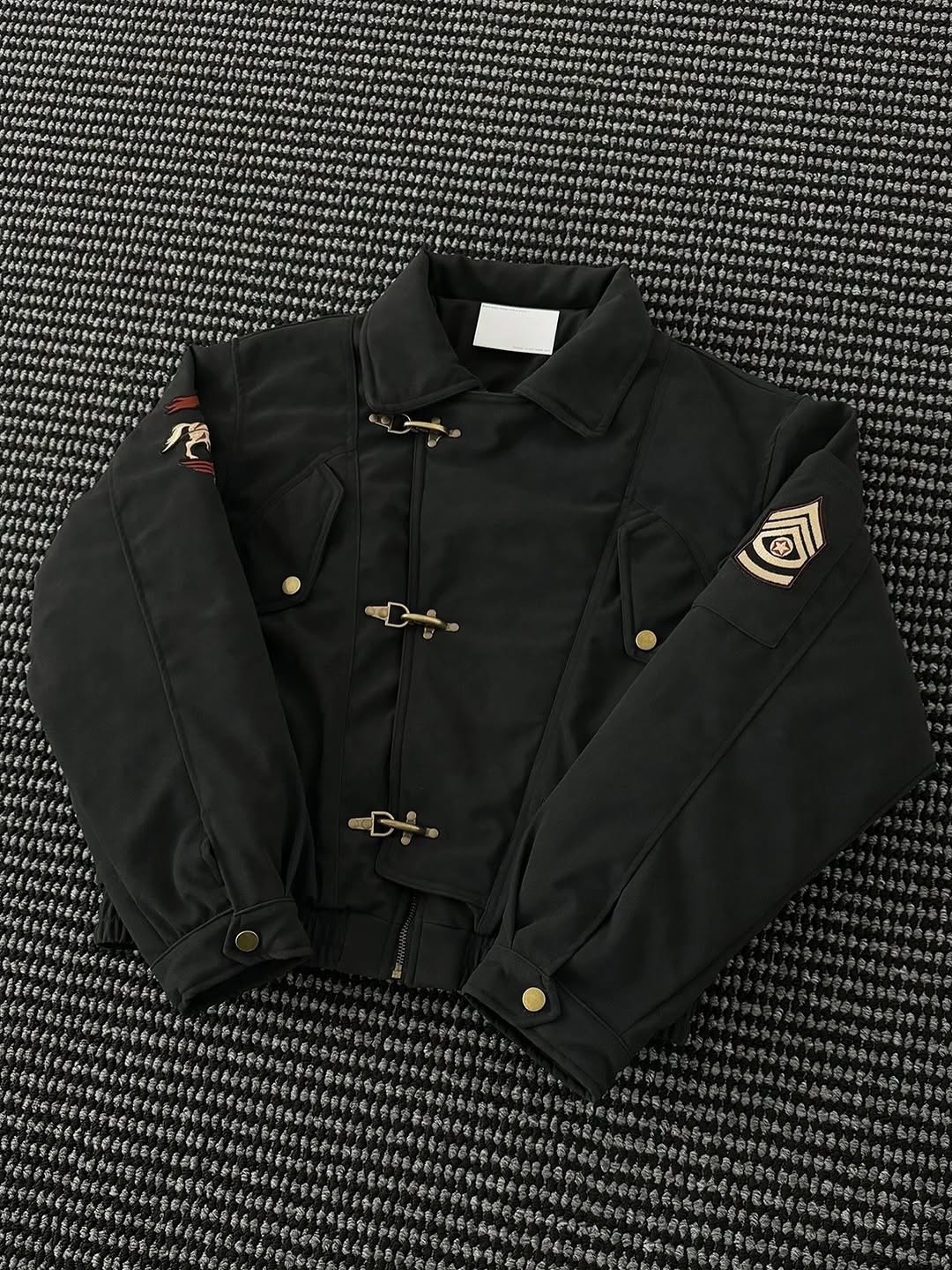 Military-Inspired Tactical Bomber Jacket
