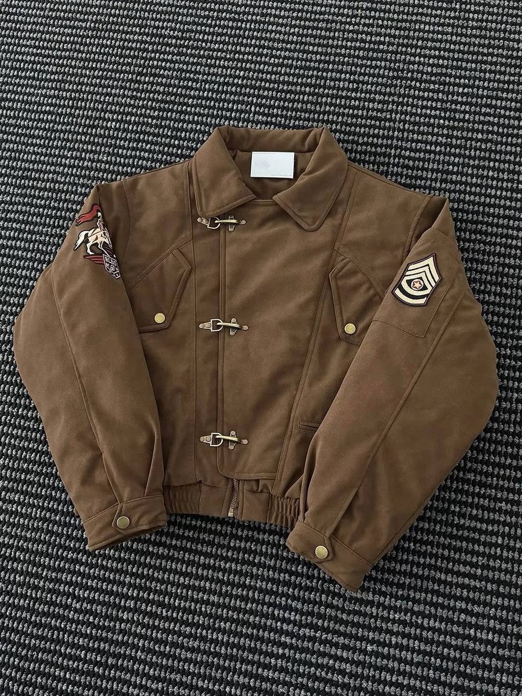 Military-Inspired Tactical Bomber Jacket