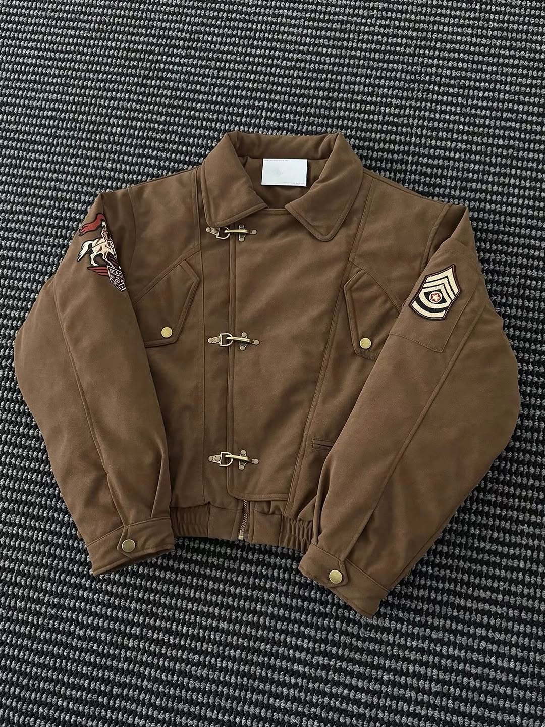Military-Inspired Tactical Bomber Jacket