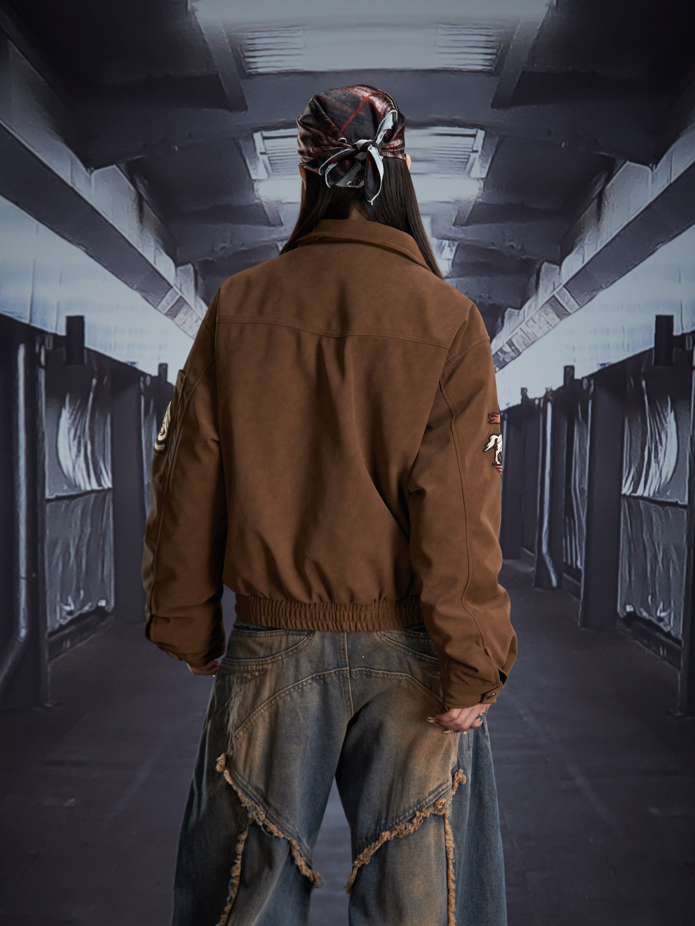 Military-Inspired Tactical Bomber Jacket