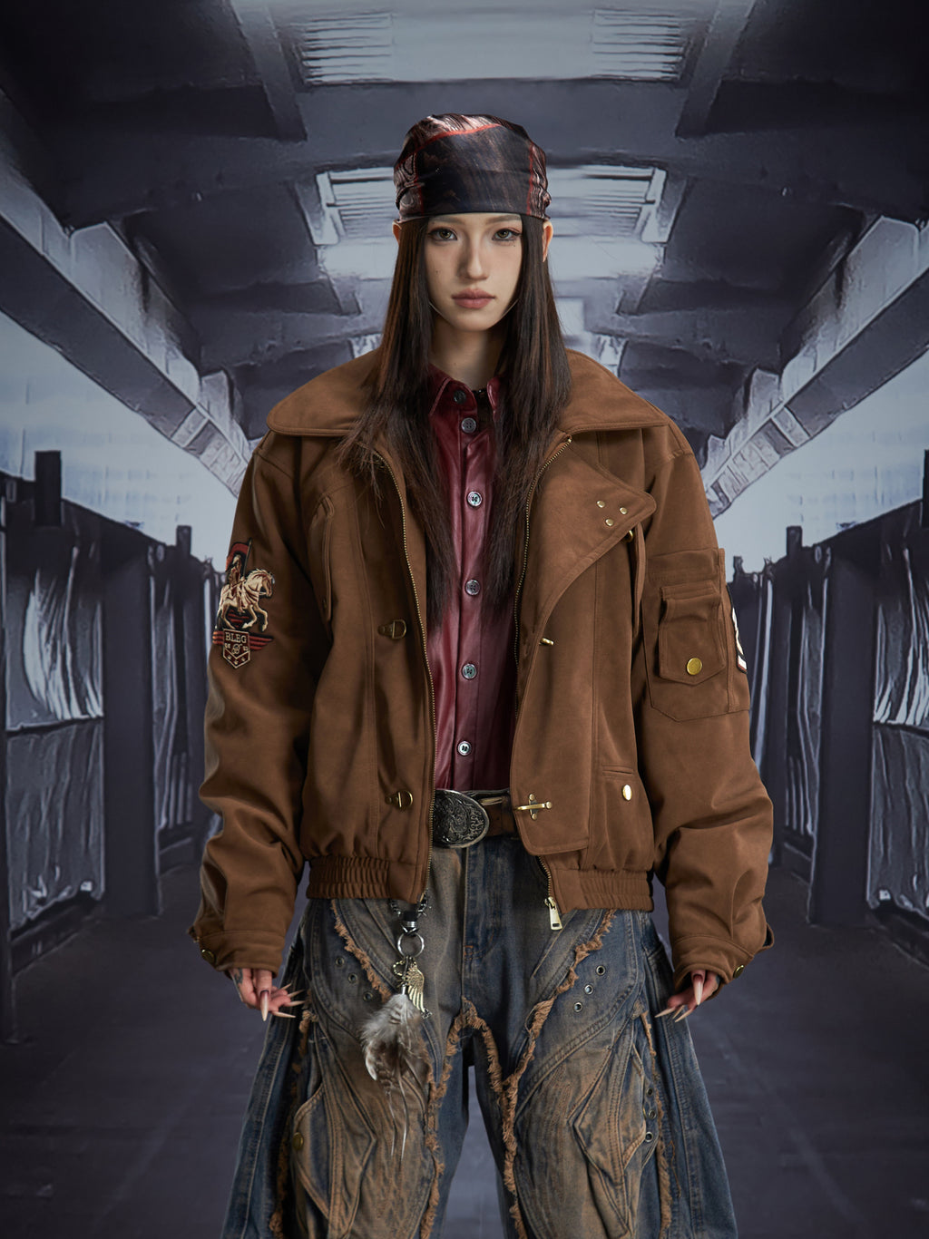 Military-Inspired Tactical Bomber Jacket