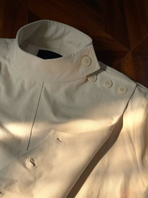 Asymmetric Side-Buttoning Fencing Jacket
