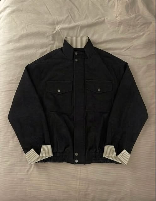 Elastic Hem Harrington Jacket