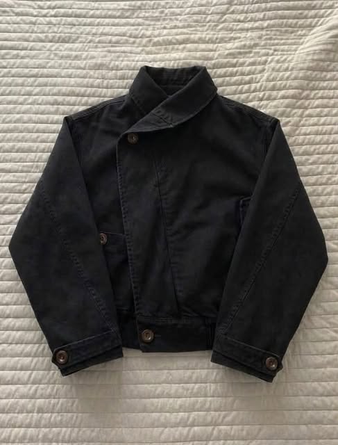 Darkwear Shawl-Collar Asymmetric Flight Jacket