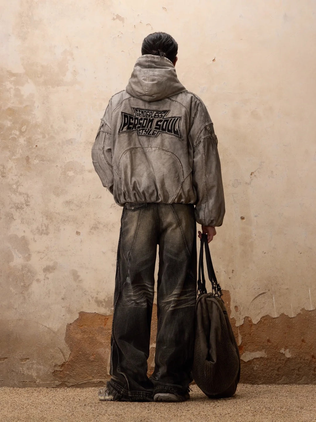 Deconstructed Patchwork Zip-up Hoodie