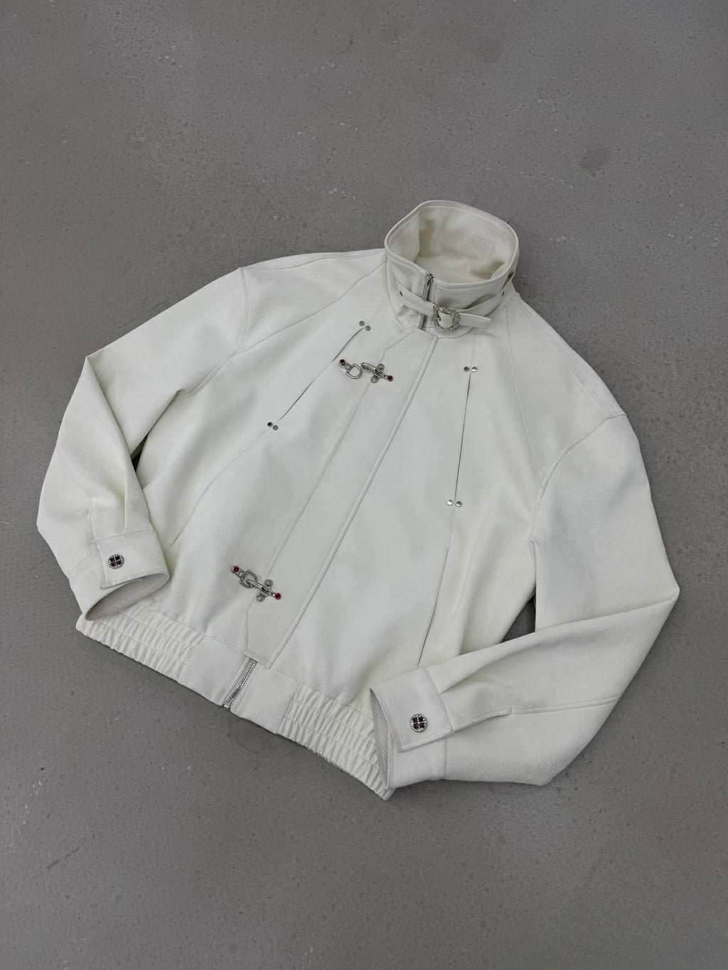 Cyber-Punk High Neck Bomber - Metal Buckle Edition