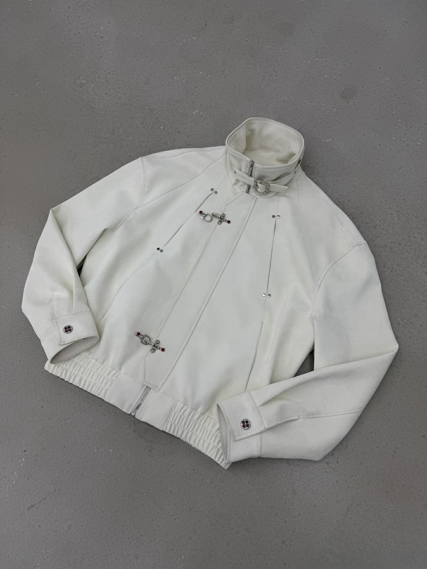 Cyber-Punk High Neck Bomber - Metal Buckle Edition