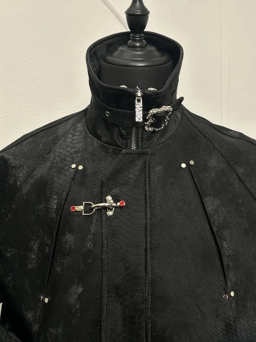 Cyber-Punk High Neck Bomber - Metal Buckle Edition