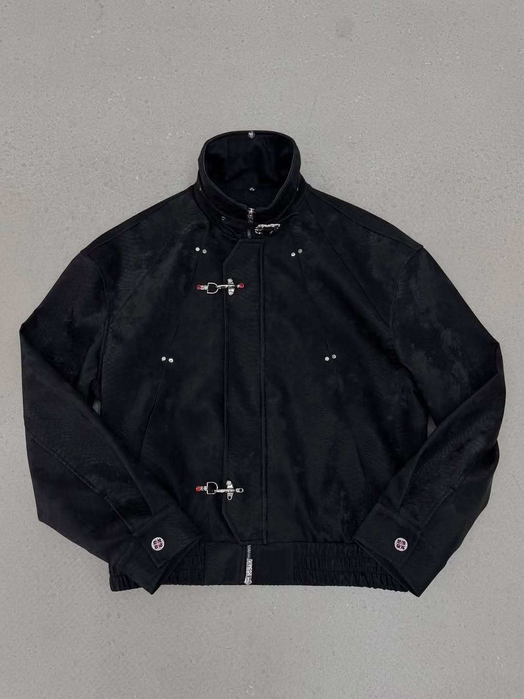 Cyber-Punk High Neck Bomber - Metal Buckle Edition
