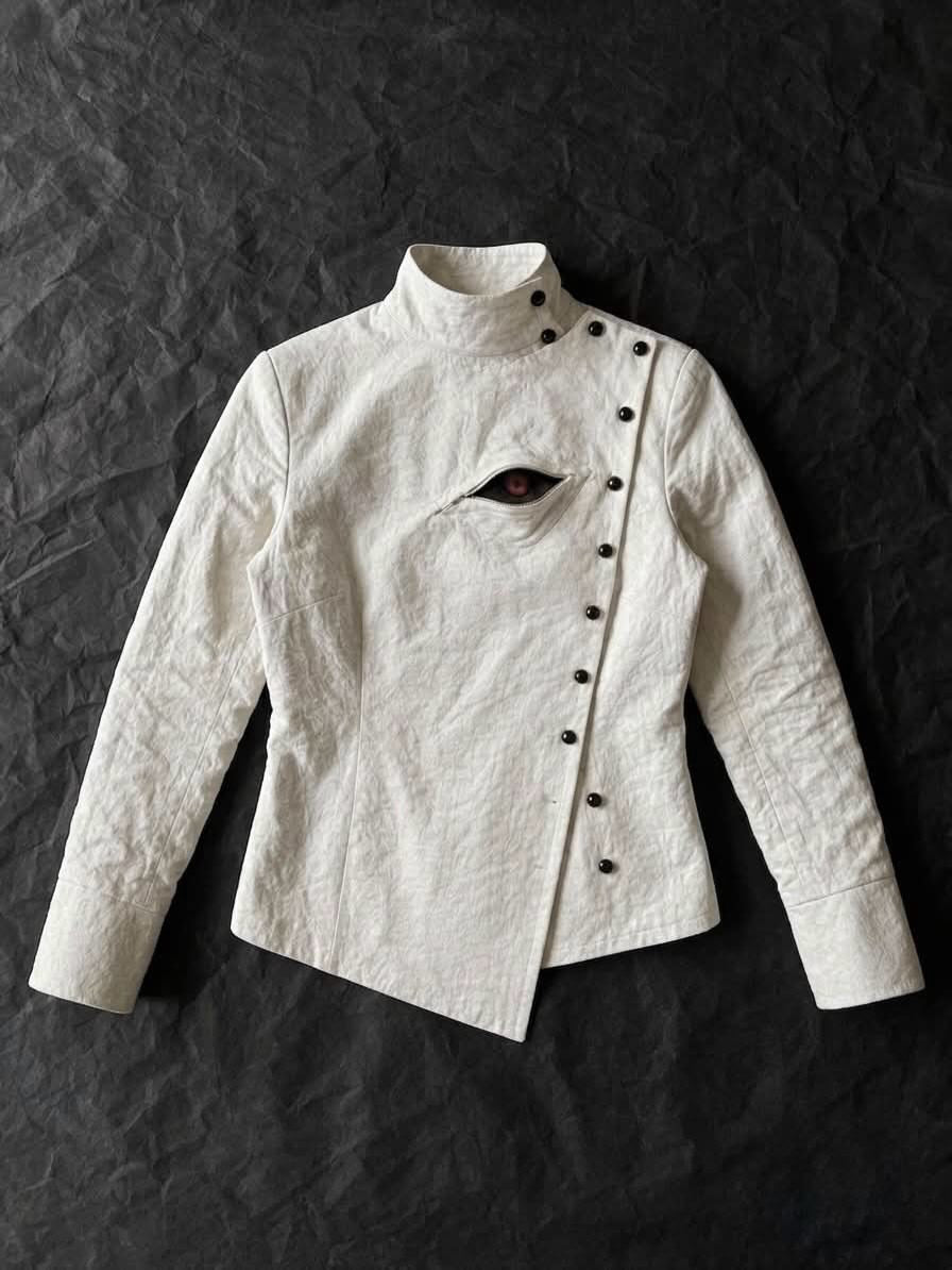 Avant-Garde High Collar Jacket