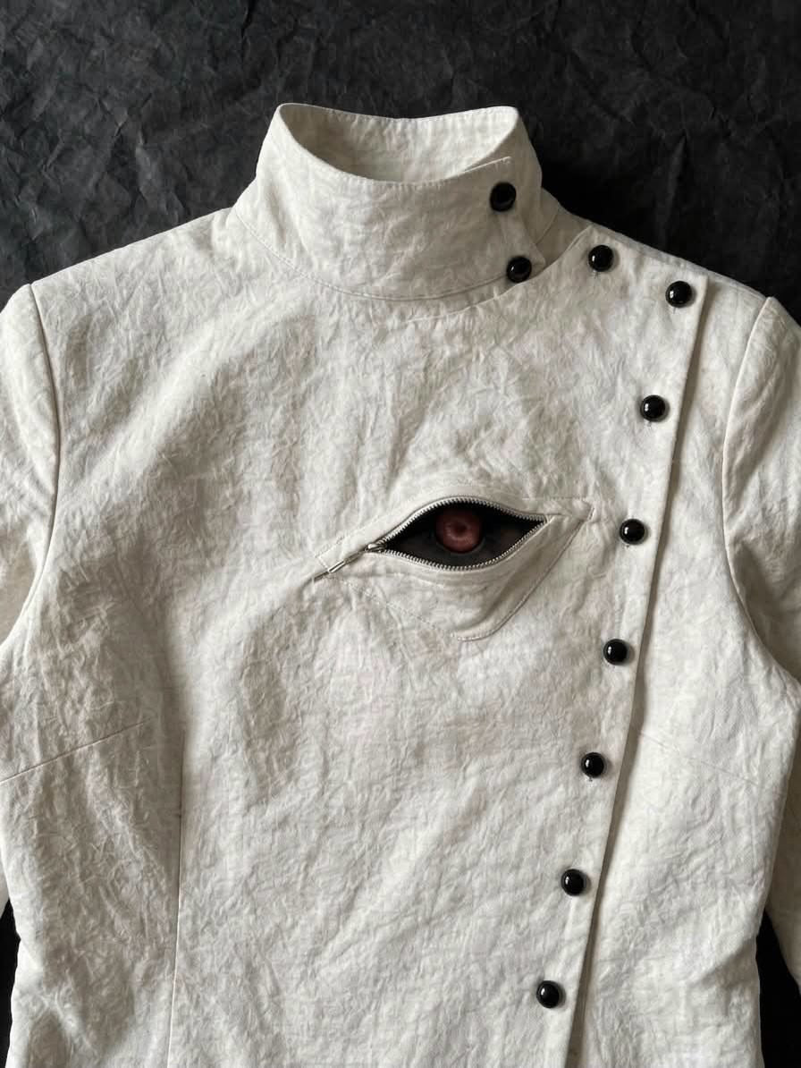 Avant-Garde High Collar Jacket