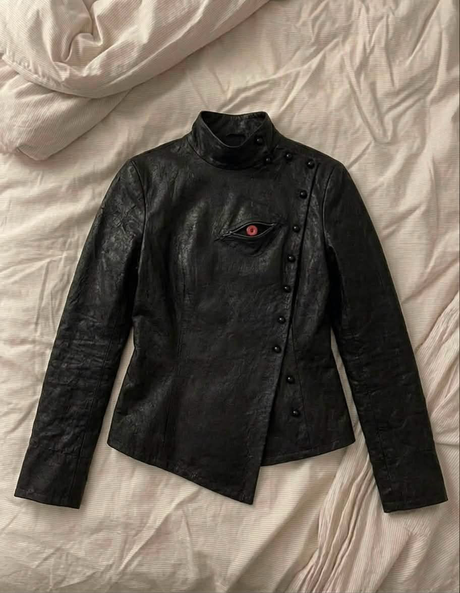 Avant-Garde High Collar Jacket