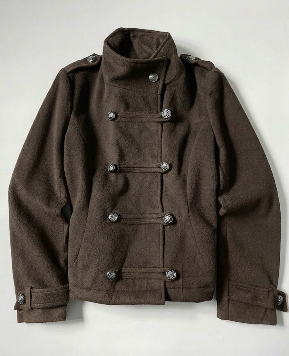 Double-Breasted Military Jacket