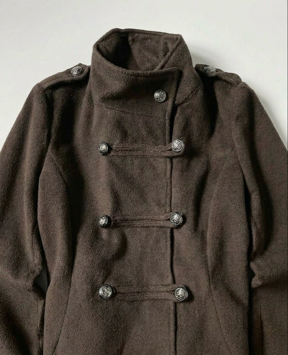 Double-Breasted Military Jacket