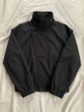 Asymmetric Snap-Button High-Neck Jacket
