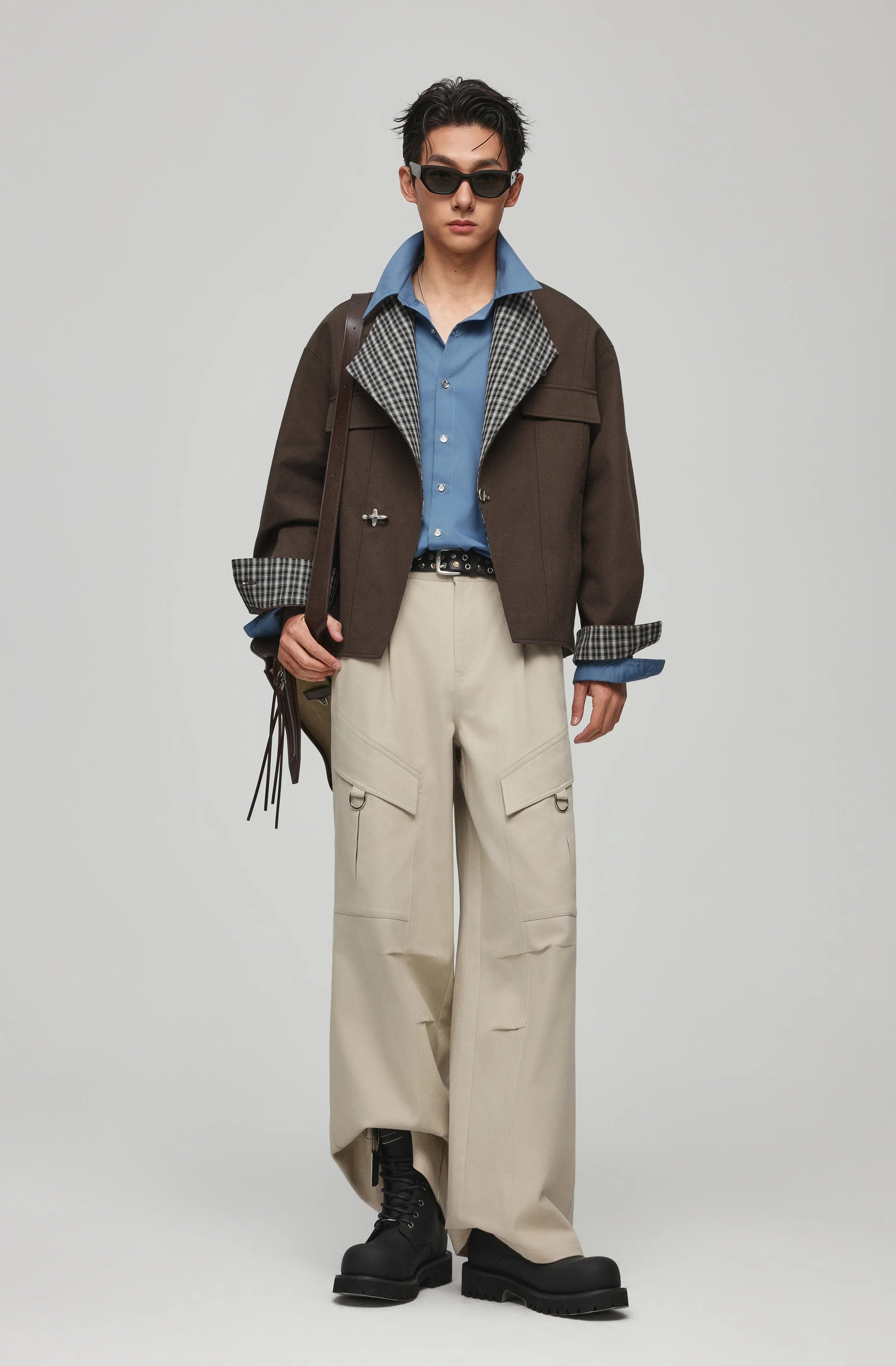 Asymmetric Fireman Style Jacket