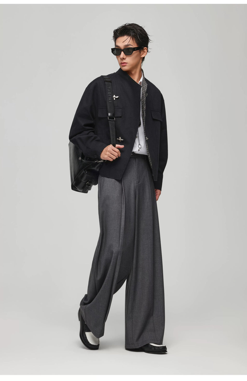 Asymmetric Fireman Style Jacket