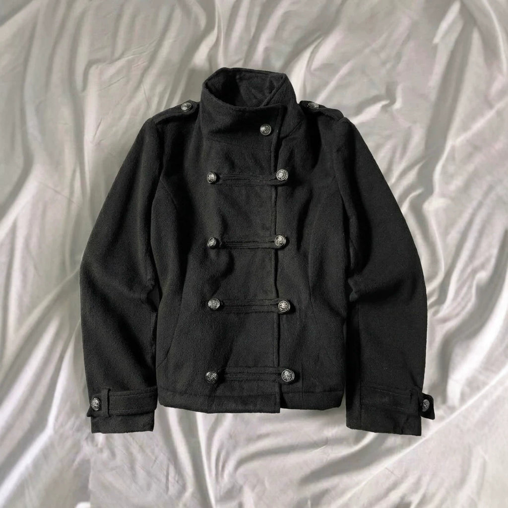 Double-Breasted Military Jacket