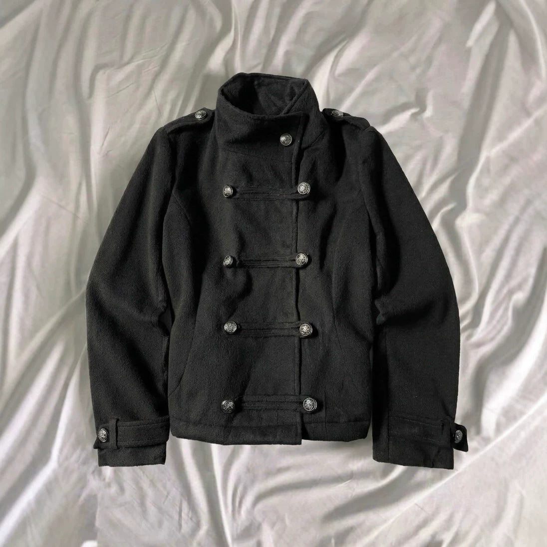 Double-Breasted Military Jacket