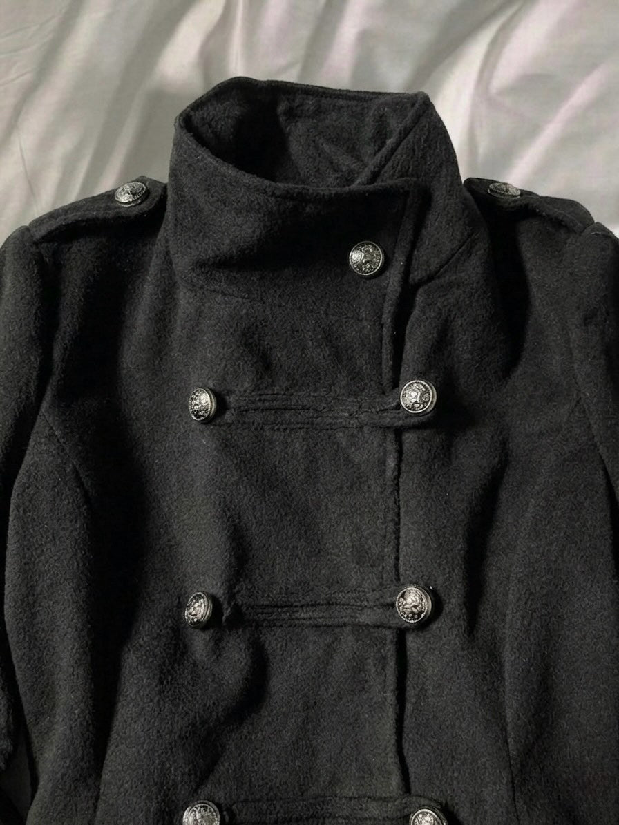 Double-Breasted Military Jacket