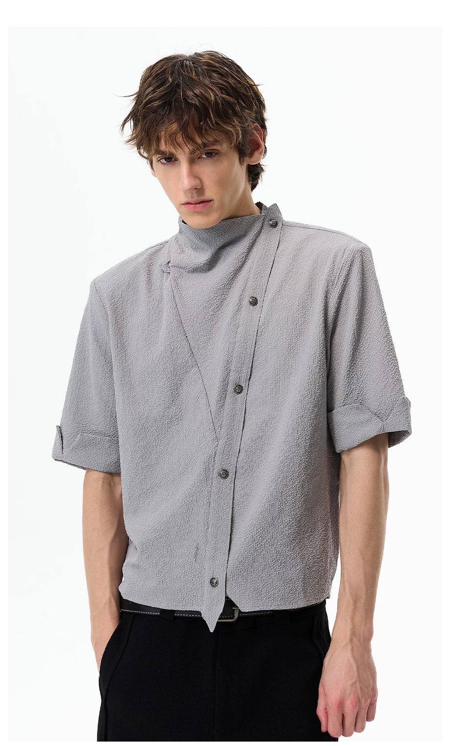Short-Sleeve Asymmetric Fencing Shirt