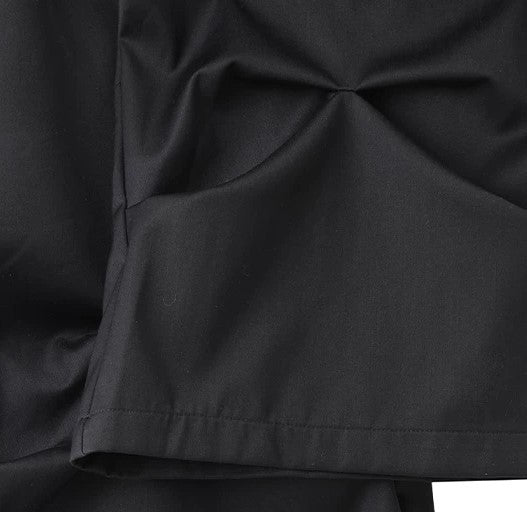 Riveted Diagonal Front-Flap Wide-Leg Trousers