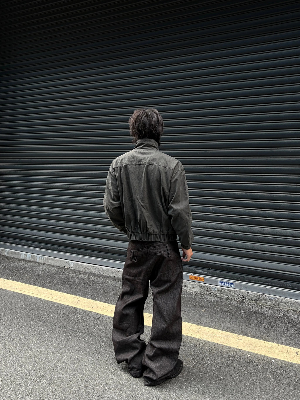 Gothic Zip-Up Funnel-Neck Fencing Fireman Jacket