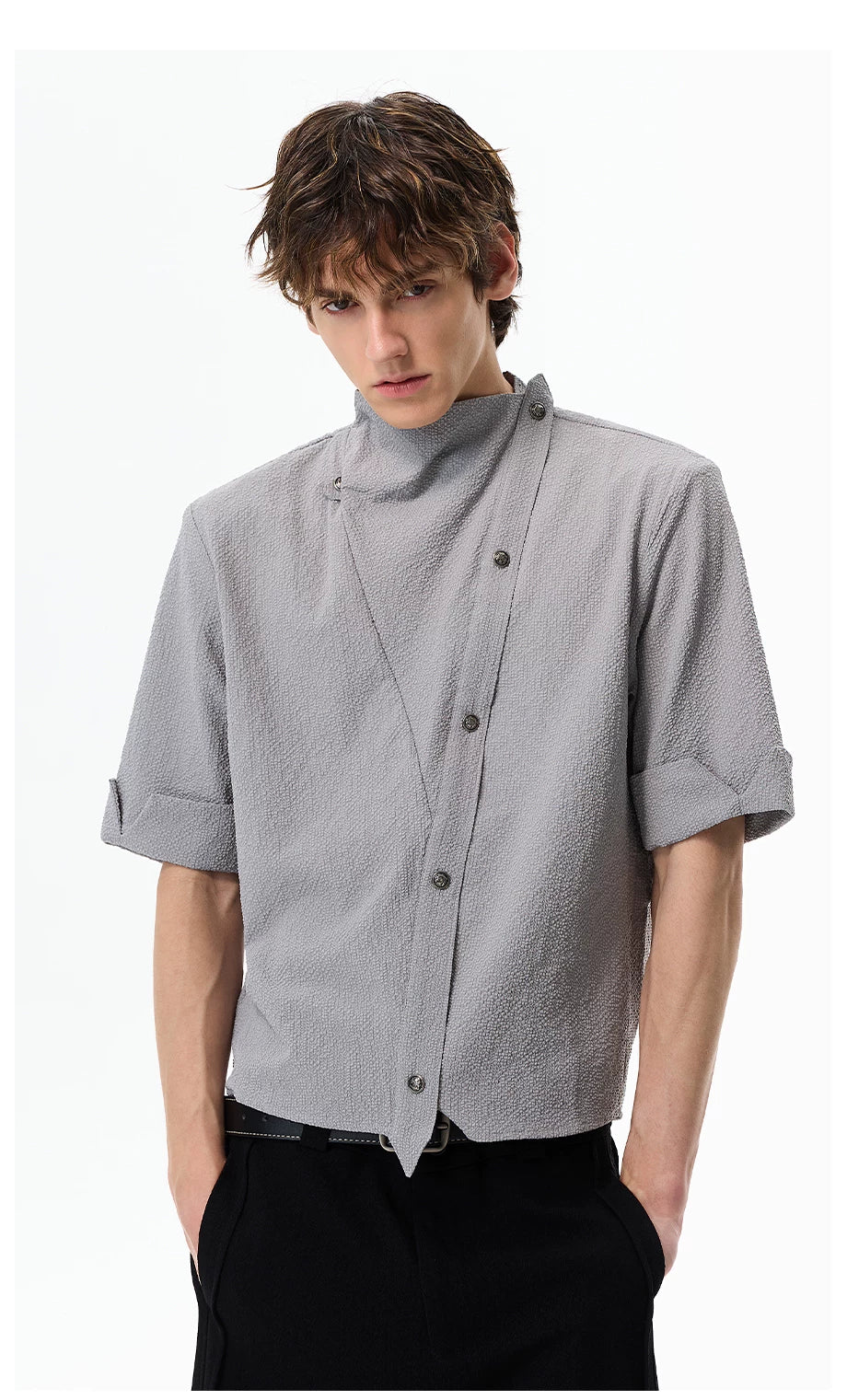 Short-Sleeve Asymmetric Fencing Shirt