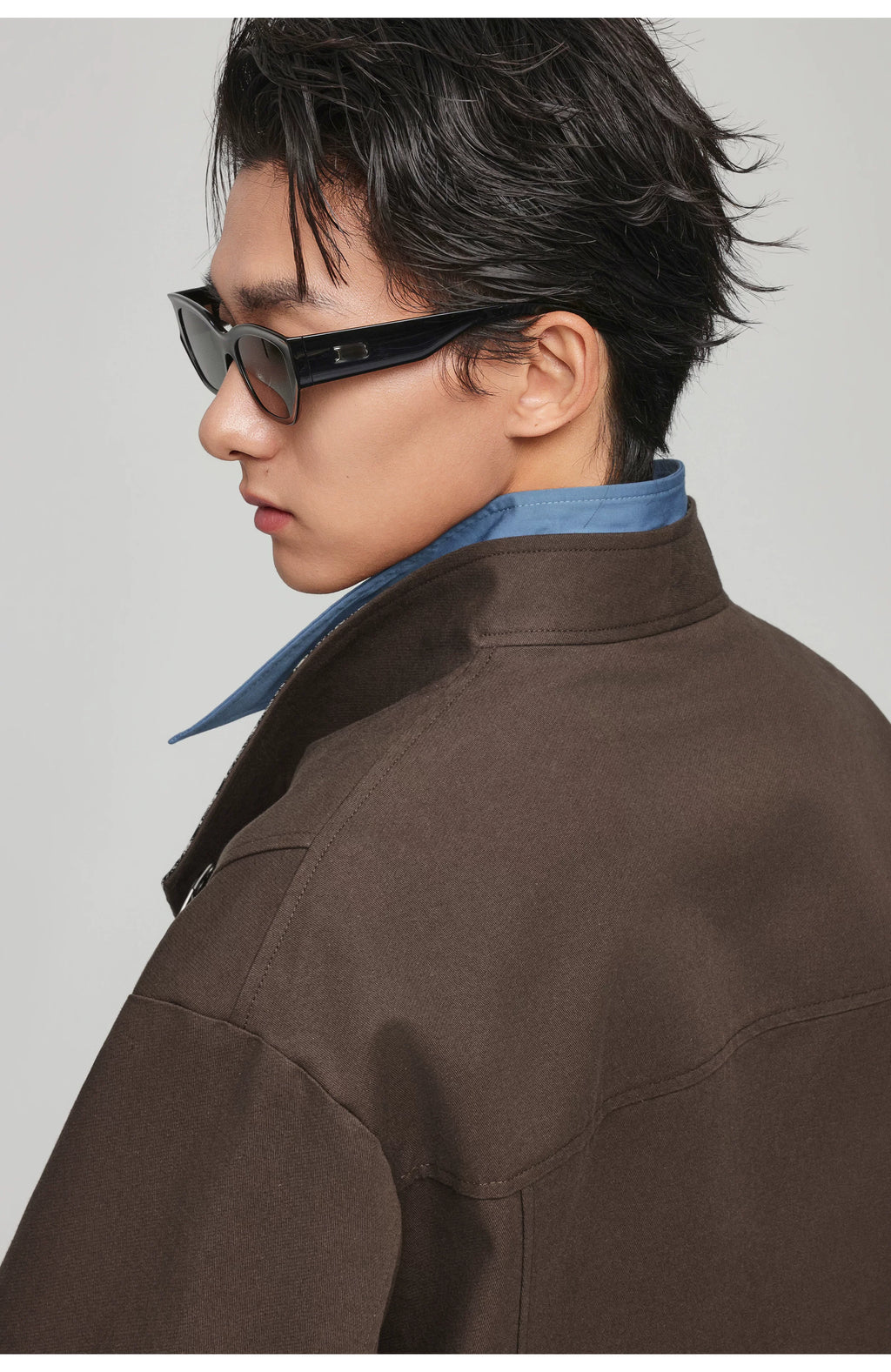 Asymmetric Fireman Style Jacket