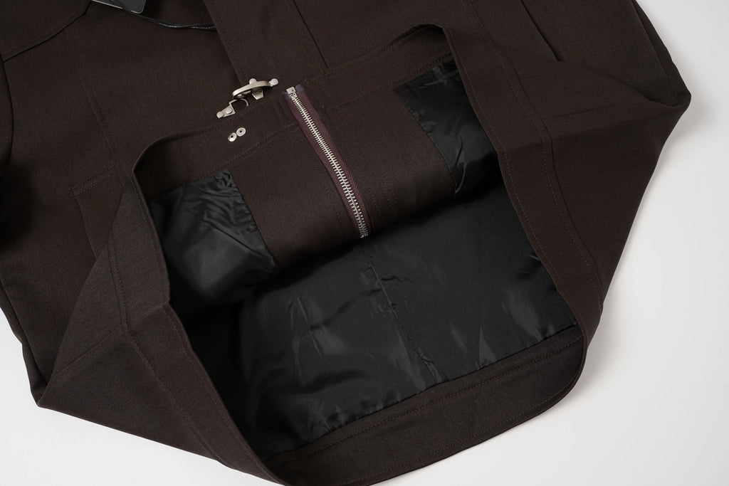 Metal Clasp Closure Stand-Collar Jacket