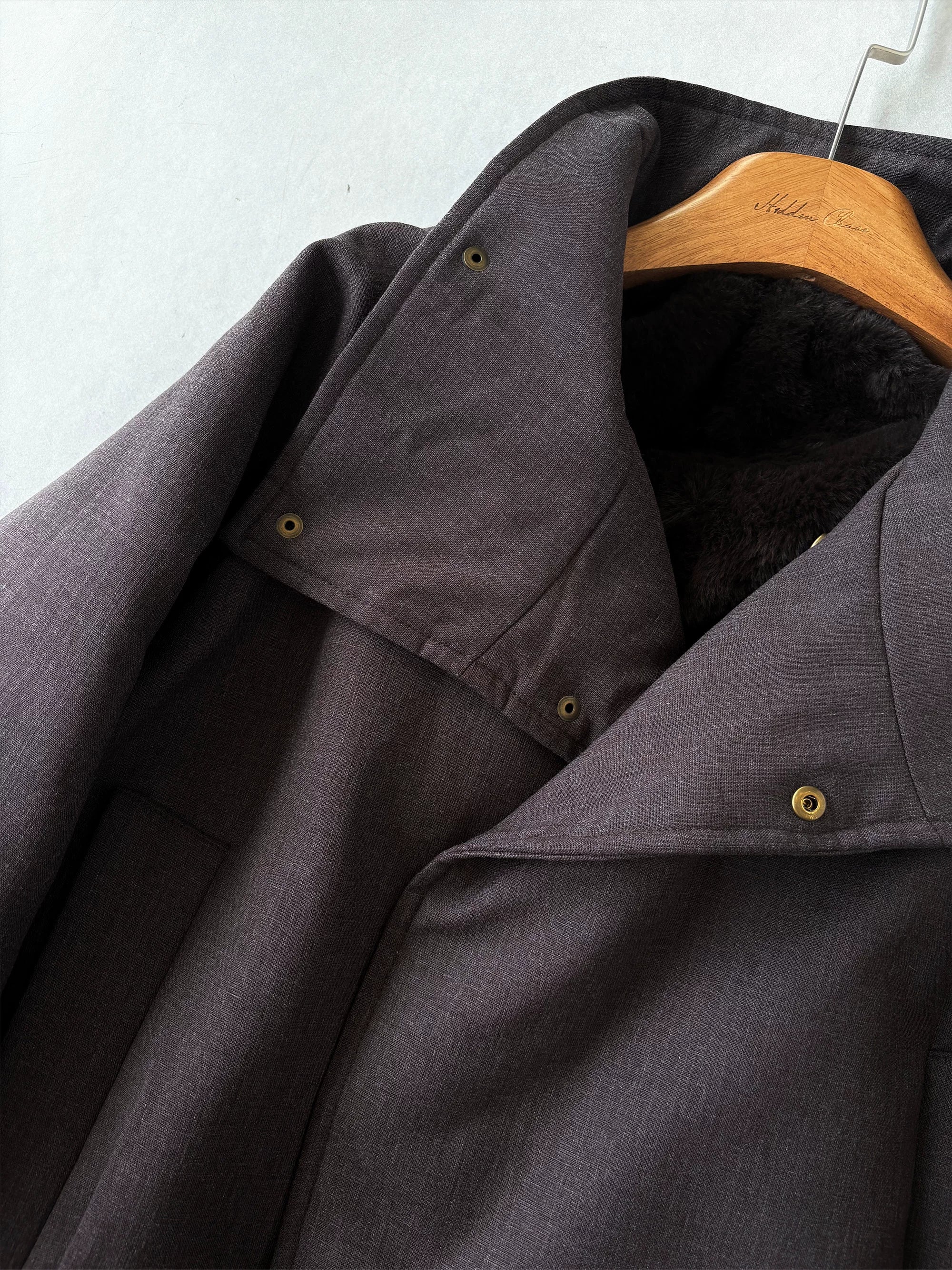 Cropped Belted High-Neck Jacket