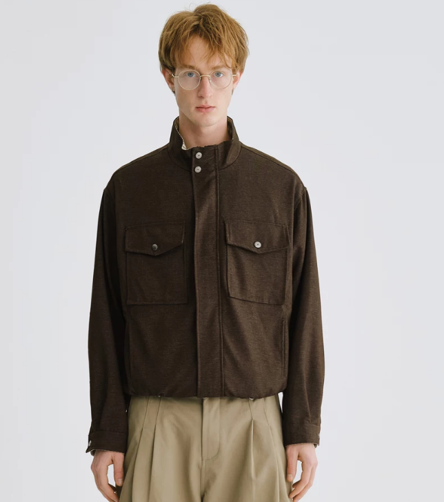 Elastic Hem Harrington Jacket