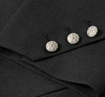 Cropped Fireman Clasp Tailored Blazer