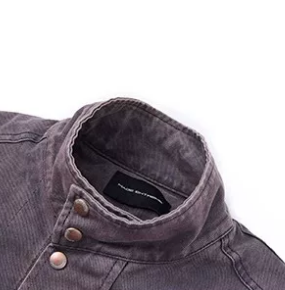 Dual Angled Zip Fireman Clasp Utility Jacket