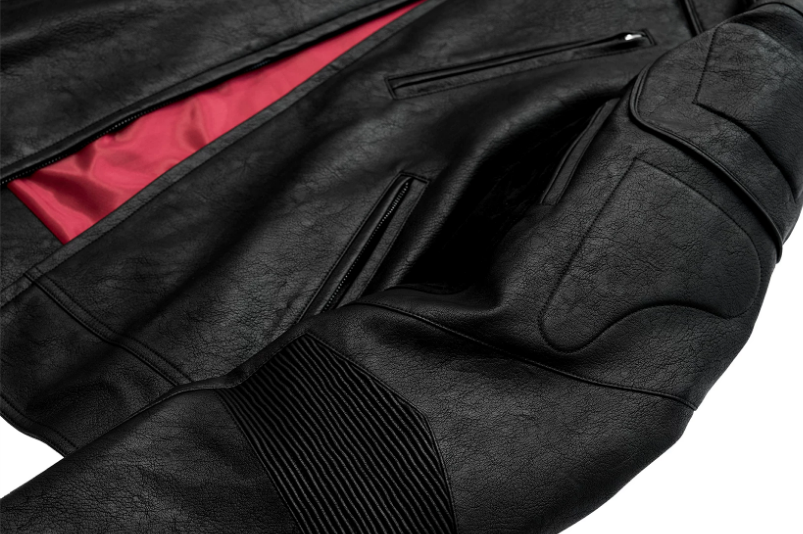 Cyberpunk Industrial Articulated Leather Jacket