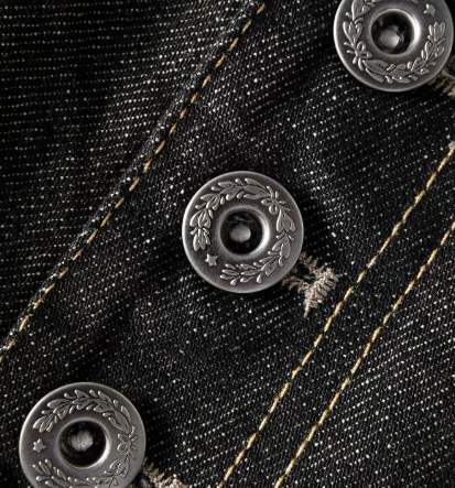 Paisley Bandana Fold-Over Double-Waist Wide-Leg Jeans
